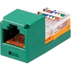 Panduit CJ588GRY Mini-Com Module Cat 5e UTP Keystone Jack, 8 Pos 8 Wire, Gray
