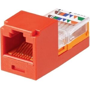 Panduit CJ588RDY Mini-Com Module Cat 5e UTP Keystone Jack, 8 Pos 8 Wire