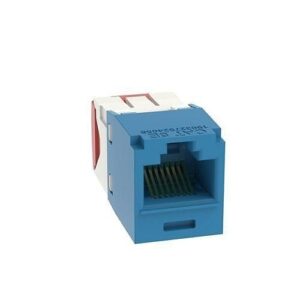 Panduit CJ5E88TGBU Mini-Com Module Cat 5e UTP Keystone Jack, 8 Pos 8 Wire, Blue