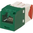 Panduit CJ5E88TGGR-24 Mini-Com Module Cat 5e UTP Keystone Jack, 8 Pos 8 Wire, Green