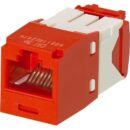 Panduit CJ5E88TGRD-24 Mini-Com Module Cat 5E UTP Keystone Jack, 8 Pos 8 Wire