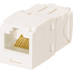Panduit CJ688TGAW Mini-Com CAT6 UTP RJ45 TG Jack Module, Arctic White