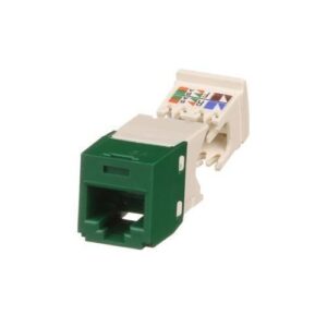 Panduit CJ688TGGR Keystone Jack, Mini-Com Module CAT6 UTP with 8 Position Wiring