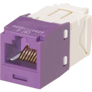 Panduit CJ688TGVL-24 Keystone Jack, Mini-Com Module CAT6 UTP with 8 Position Wiring