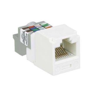 Panduit CJ688TPAW Keystone Jack, Mini-Com Module CAT6 UTP with 8 Position Wiring