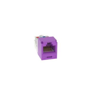Panduit CJ688TPVL Mini-Com UTP RJ45 CAT6 TP-Style Jack Module, Violet