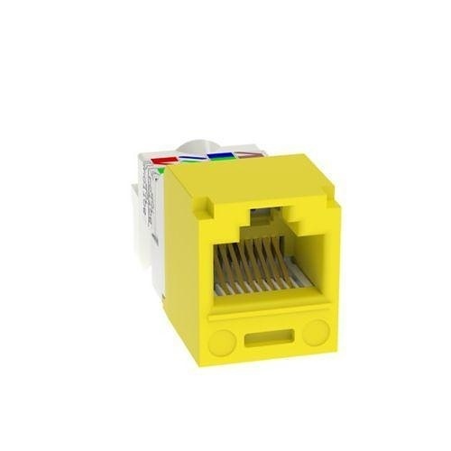 Panduit CJ688TPYL Keystone Jack, Mini-Com Module CAT6 UTP with 8-Position WIR