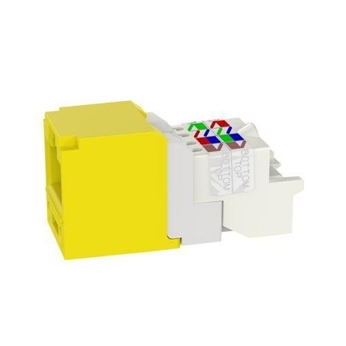 Panduit CJ688TPYL Keystone Jack, Mini-Com Module CAT6 UTP with 8-Position WIR