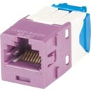 Panduit CJ6X88TGVL-24 Mini-Com Module Cat 6A UTP Keystone Jack, 8 Pos 8 Wire