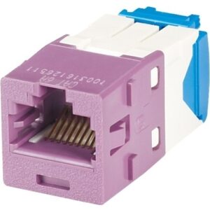 Panduit CJ6X88TGVL-24 Mini-Com Module Cat 6A UTP Keystone Jack, 8 Pos 8 Wire