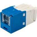 Panduit CJH688TGBU CAT6 Spring Shuttered Keystone Jack, TG Style, Blue