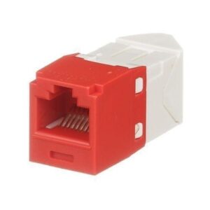 Panduit CJLR688TGRD CAT6 Left/Right 45 Degree TG Wirecap Jack