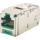 Panduit CJS688TGGRY Mini-Com STP RJ45 Cat6 TG Jack Module, Green