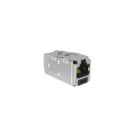 Panduit CJS6X88TGY-24 Mini-Com Shielded RJ45 CAT6A TG Jack Module, Black