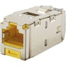 Panduit CJS6X88TGYLY Mini-Com STP RJ45 Cat6A TG Jack Module, Yellow