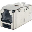 Panduit CJSH688TGRDY Keystone Jack, CAT6 Spring Shuttered Jack Shielded