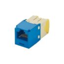 Panduit CJT5E88TGBU Keystone Jack, Mini-Communication Module, Cat5e, 28/30AWG, UTP