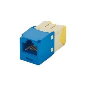 Panduit CJT5E88TGBU Keystone Jack, Mini-Communication Module, Cat5e, 28/30AWG, UTP