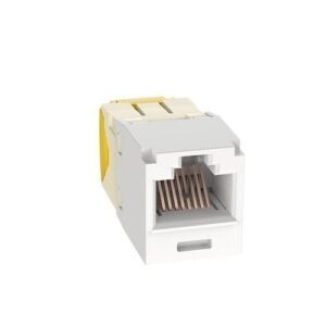 Panduit CJT5E88TGIW Keystone Jack, Mini-Communication Module, Cat5e, 28/30AWG, UTP