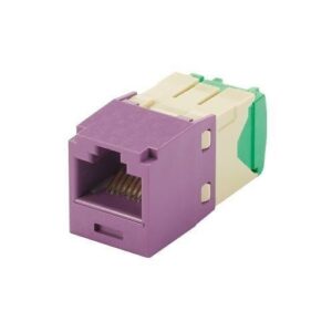 Panduit CJT688TGVL Keystone Jack, Mini-Com Module CAT628/30With AWG UTP