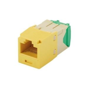 Panduit CJT688TGYL Keystone Jack, Mini-Com Module CAT628/30With AWG UTP, Yellow