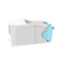 Panduit CJT6X88TGAW Keystone Jack, Mini-Com Module CAT6a 28/30AWG UTP