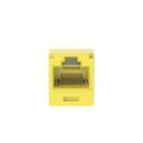 Panduit CJT6X88TGYL Keystone Jack, Mini-Com Module CAT6a 28/30AWG UTP, Yellow