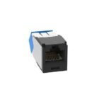 Panduit CJUD6X88TGBL CAT6a Up/Down 45° TG Wirecap Keystone Jack, Black