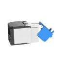 Panduit CJUD6X88TGBL CAT6a Up/Down 45° TG Wirecap Keystone Jack, Black
