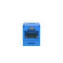 Panduit CJUD6X88TGBU CAT6a Up/Down 45° TG Wirecap Keystone Jack, Blue