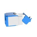 Panduit CJUD6X88TGBU CAT6a Up/Down 45° TG Wirecap Keystone Jack, Blue