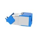 Panduit CJUD6X88TGBU CAT6a Up/Down 45° TG Wirecap Keystone Jack, Blue