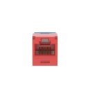 Panduit CJUD6X88TGRD CAT6a Up/Down 45° TG Wirecap Keystone Jack, Red