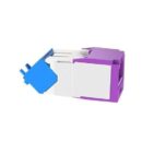 Panduit CJUD6X88TGVL CAT6a Up/Down 45° TG Wirecap Keystone Jack, Violet