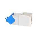 Panduit CJUD6X88TGWH CAT6a Up/Down 45° TG Wirecap Keystone Jack, White