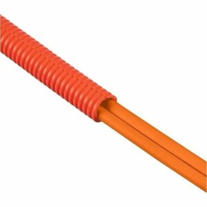 Panduit CLT25F-C3 Corrugated Loom Tubing, Slit, 0.25"ch (6.4 mm) Diameter