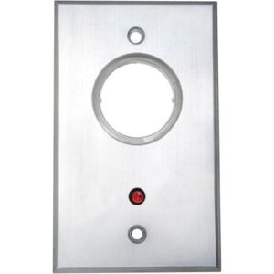 Camden CM-1105-7012 Key Switch, SPST Momentary N/C, Red 12V LED Mounted on Faceplate