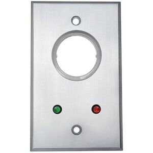 Camden CM-1110-7224 Key Switch, SPST Maintained, Red and Green 24V LEDs Mounted on Faceplate