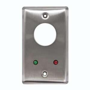 Camden CM-1220-7212 Door Controls CM-1220-7212 Key Switch, SPST N.O. and N.C. Momentary, Red and Green 12V LEDs Mounted on Faceplate