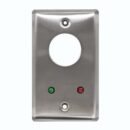 Camden CM-1270-7212 Key Switch, SPDT Momentary and SPDT Maintained, Red and Green 12V LEDs Mounted on Faceplate