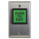 Camden CM-30E CM-30 Series Square LED Illuminated Push Button, "Push to Exit" Economy Switch, Green