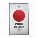 Camden CM-4050R/8 Push/Pull, N/O and N/C, Maintained, Red Button with 'Push to Lock', Black Text