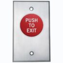 Camden CM-4085RPTE Spring Return 5/8" Push Button, Aluminum Faceplate, DPST 1-60 Sec Pneumatic Timer, Red Button