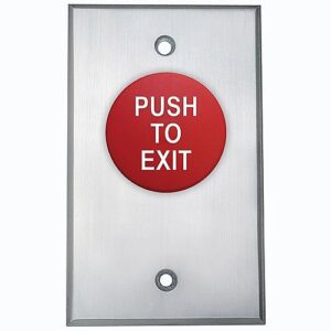 Camden CM-4085RPTE Spring Return 5/8" Push Button, Aluminum Faceplate, DPST 1-60 Sec Pneumatic Timer, Red Button