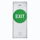 Camden CM-4185GE Narrow Stile Exit Push Button with Pneumatic Timer, Green Mushroom