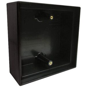 Camden CM-43CBL Surface Mounting Box, Black Flame/Impact Resistant Polymer, in. 5 in. 2 in.