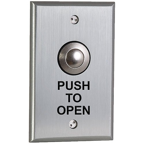 Camden CM-9080/3 DPDT Momentary, 'Push to Open', Black Graphics