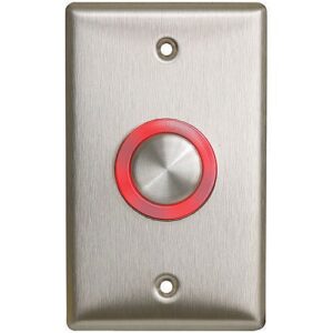 Camden CM-9600 Illuminated Piezoelectric Push Button, Single Gang Faceplate, Blank