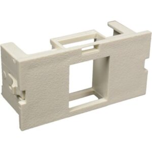 Wiremold CM2-U1KEYA-GYCM 2A Single Flush Mount Unloaded Keystone Module, Gray