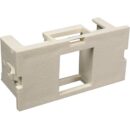 Wiremold CM2-U1KEYA-WH CM 2A Single Flush Mount Unloaded Keystone Module, White